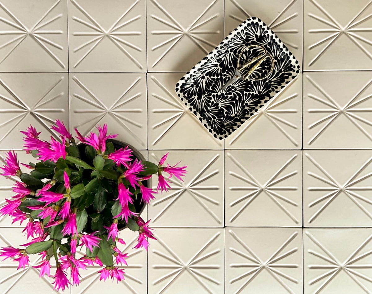 Dimensional Relief Ceramics-Riad Tile