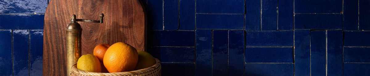 blue rectangle zellige tile