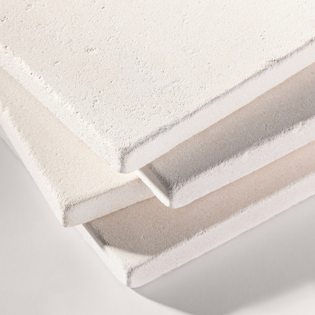 white limestone tile stacked