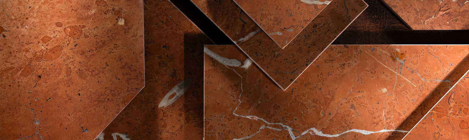 red rosso alicante marble tile