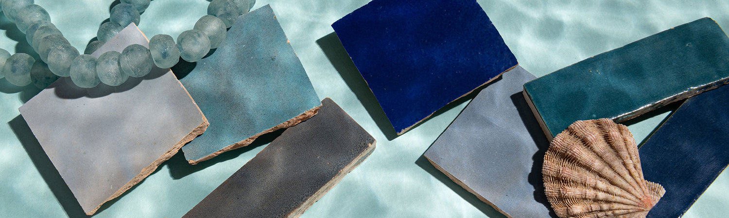 blue moroccan zellige tile