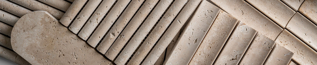 beige travertine tile