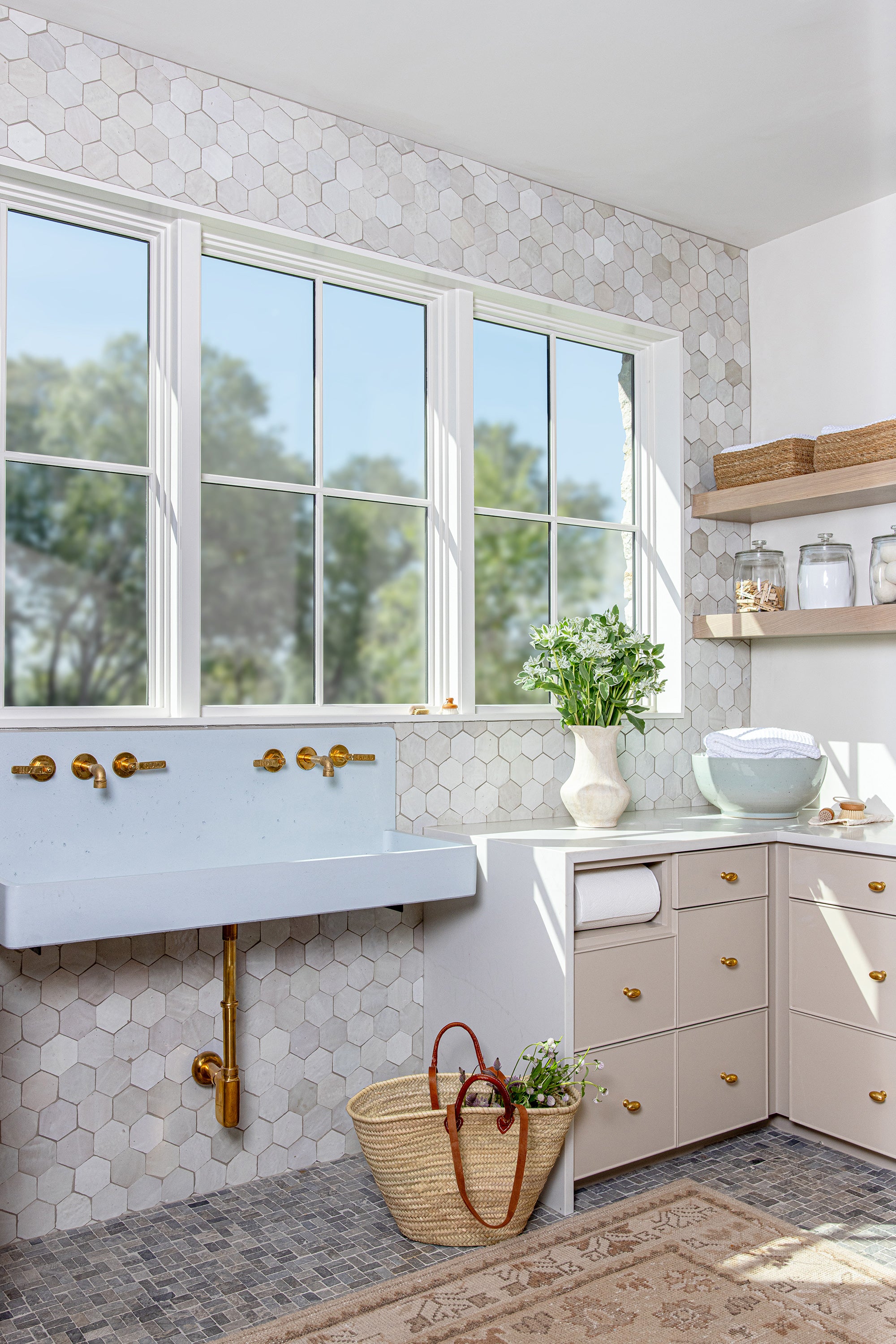 Snow White Hex Zellige Tile-Main Inventory-All Products,Solids,Zellige Tile-Riad Tile