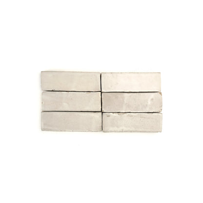 Snow White 2x6 Thin Bejmat Zellige Tile
