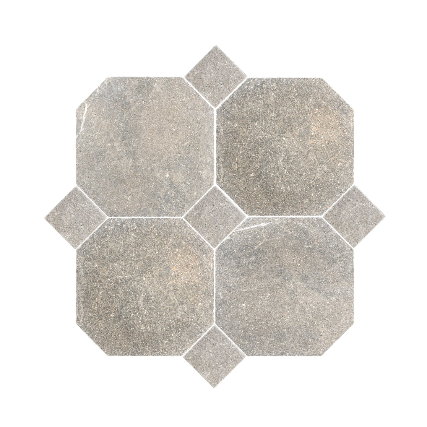 Octagon Akal Light 12x12 & Akal Light 4x4 Tumbled & Honed Moroccan Limestone – Checkerboard Bundle-Main Inventory-All Products,Checkerboard,Natural Stone,Octagon-Riad Tile