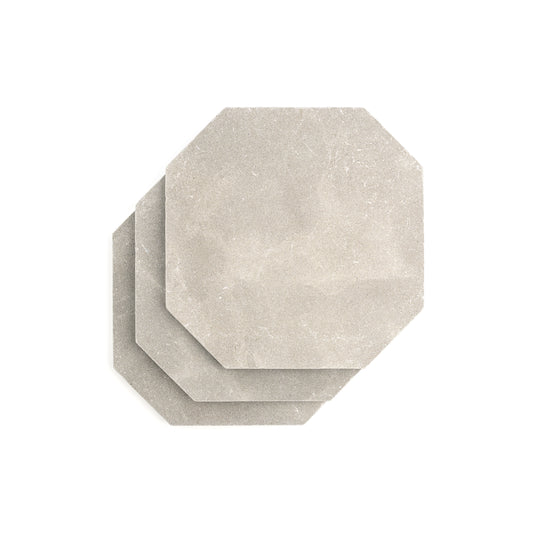 Azru Grey Octagon 12x12 Moroccan Limestone | Tumbled & Honed-Main Inventory-All Products,Natural Stone,Octagon-Riad Tile