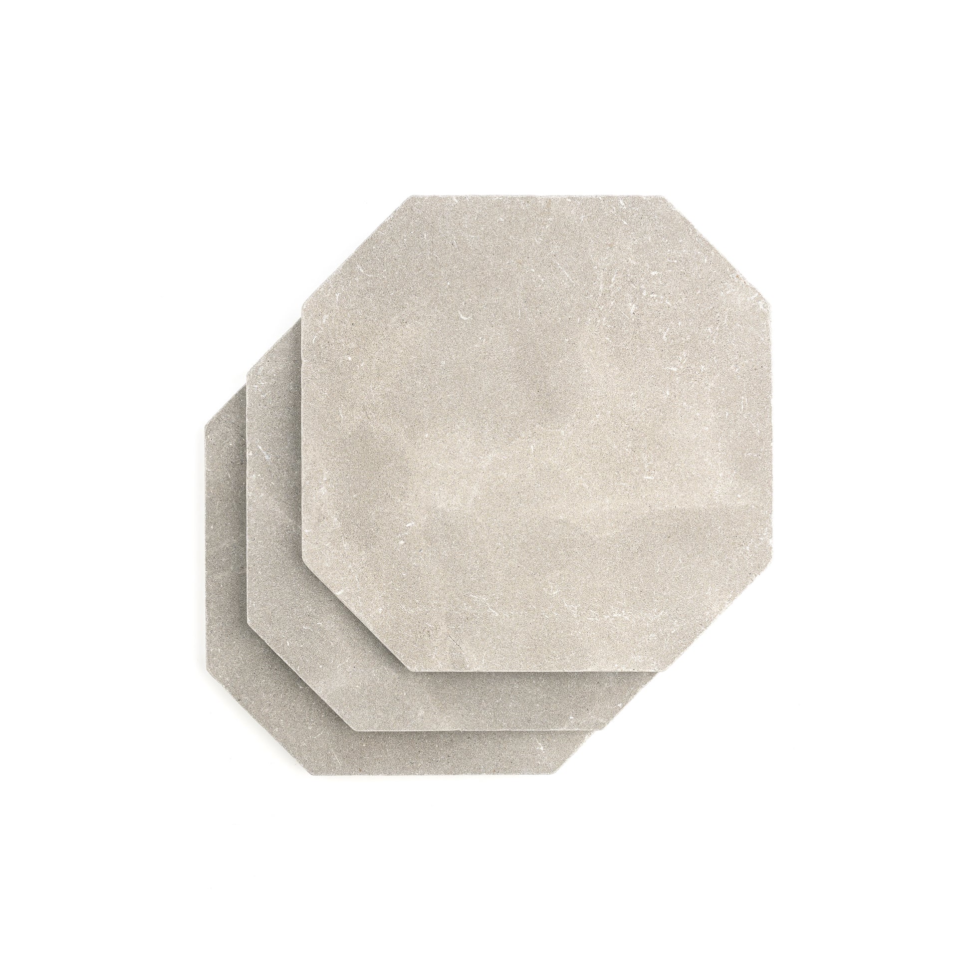 Octagon Azru Grey 12x12 & Azru Sand 4x4 Tumbled & Honed Moroccan Limestone - Checkerboard Bundle-Main Inventory-All Products,Checkerboard,Natural Stone,Octagon-Riad Tile