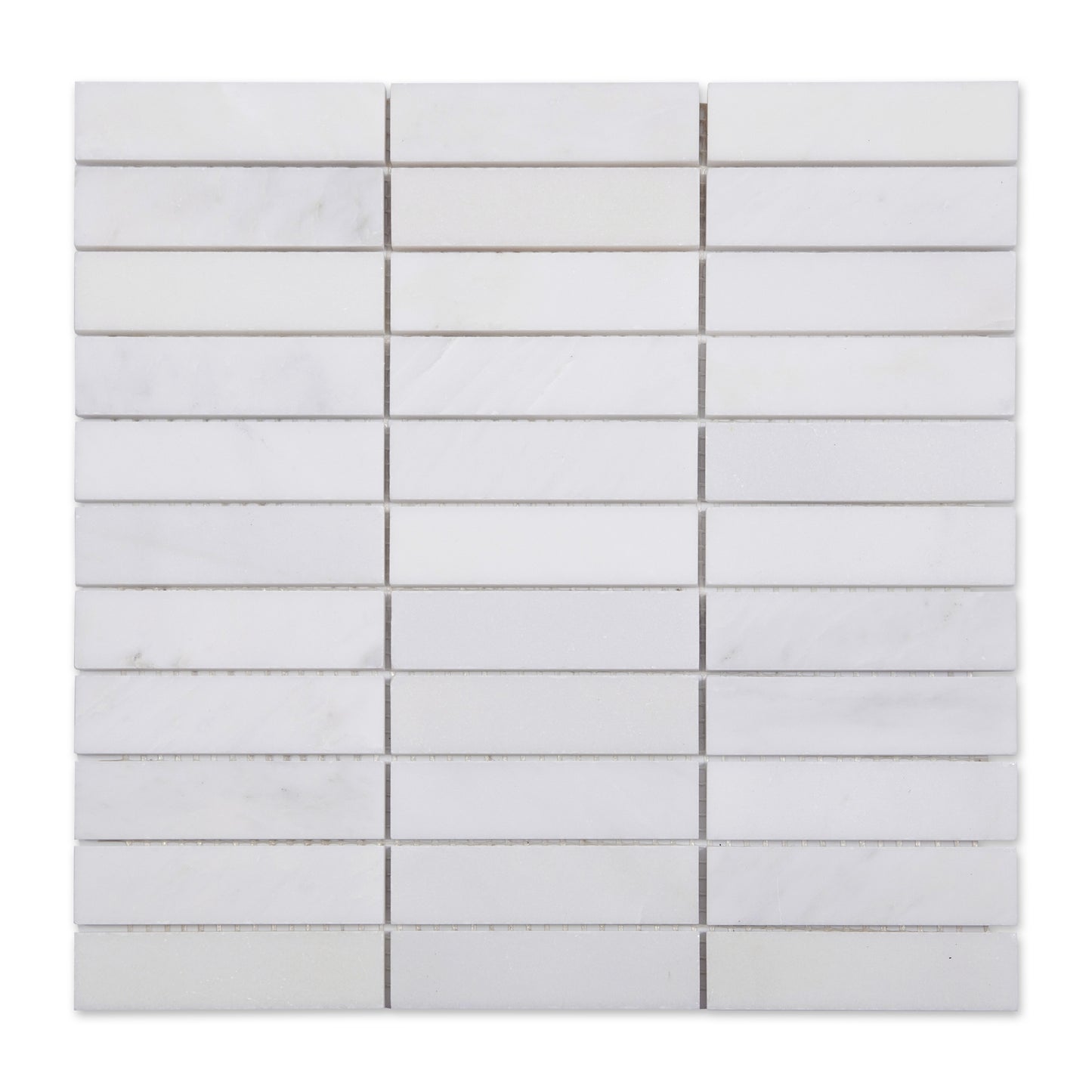 Sample: Casablanca Carrara 1x4 Stack Marble Tile | Honed-Sample-Sample-Riad Tile