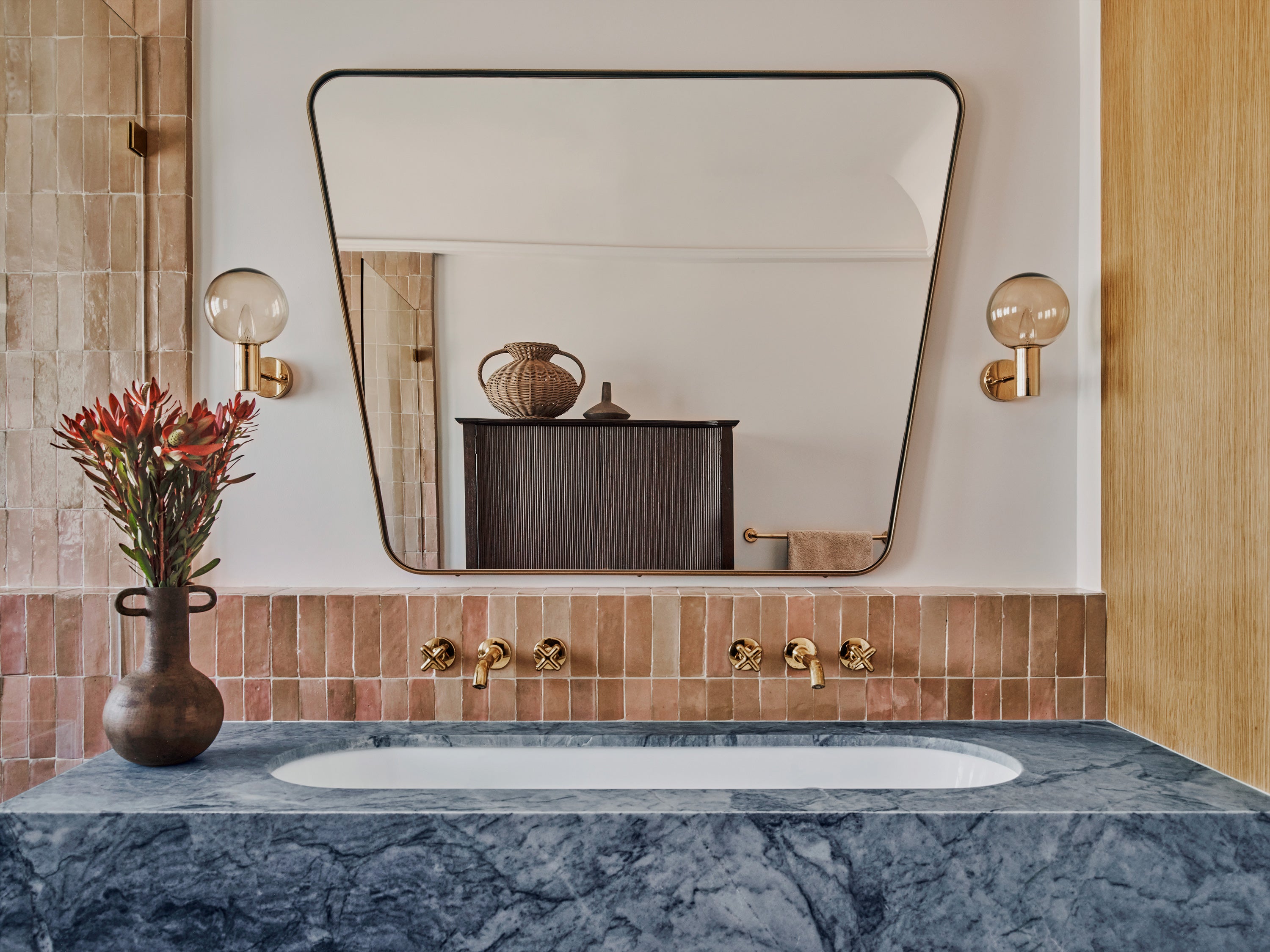 Blush 2x6 Thin Bejmat Zellige Tile