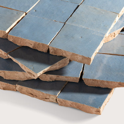Belize Blue 2x2 Mosaic Zellige Tile