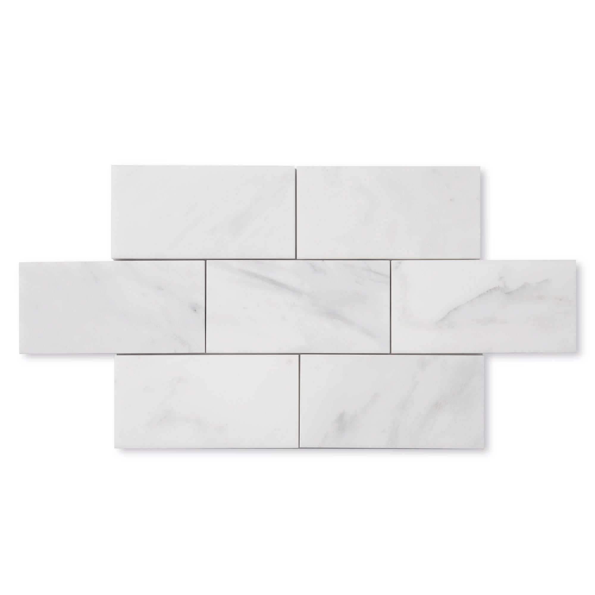 Casablanca Carrara 3x6 Subway Marble Tile | Honed