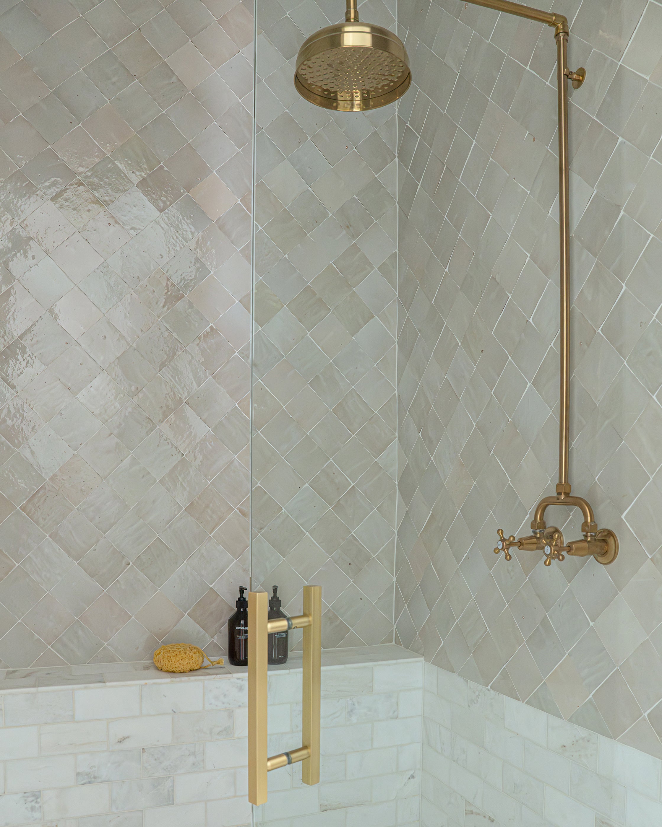Natural White 4x4 Zellige Tile – Riad Tile