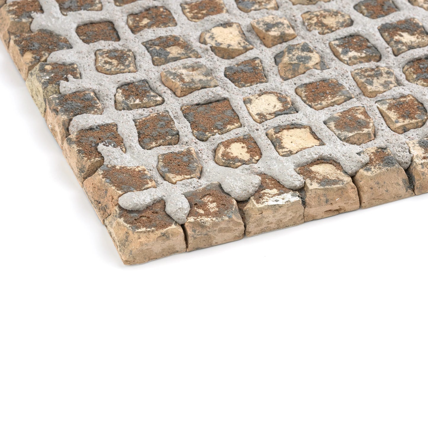 Snow & Black Zellige 1" Checkerboard Mosaic