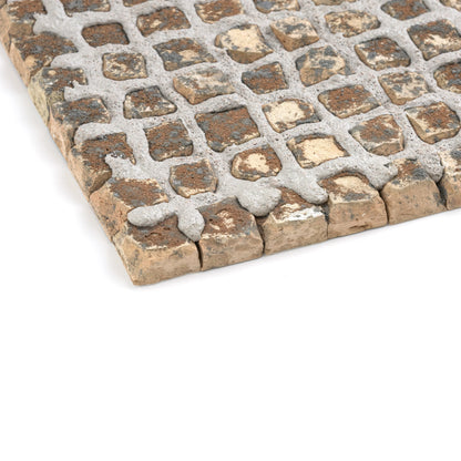 Snow & Black Zellige 1" Checkerboard Mosaic
