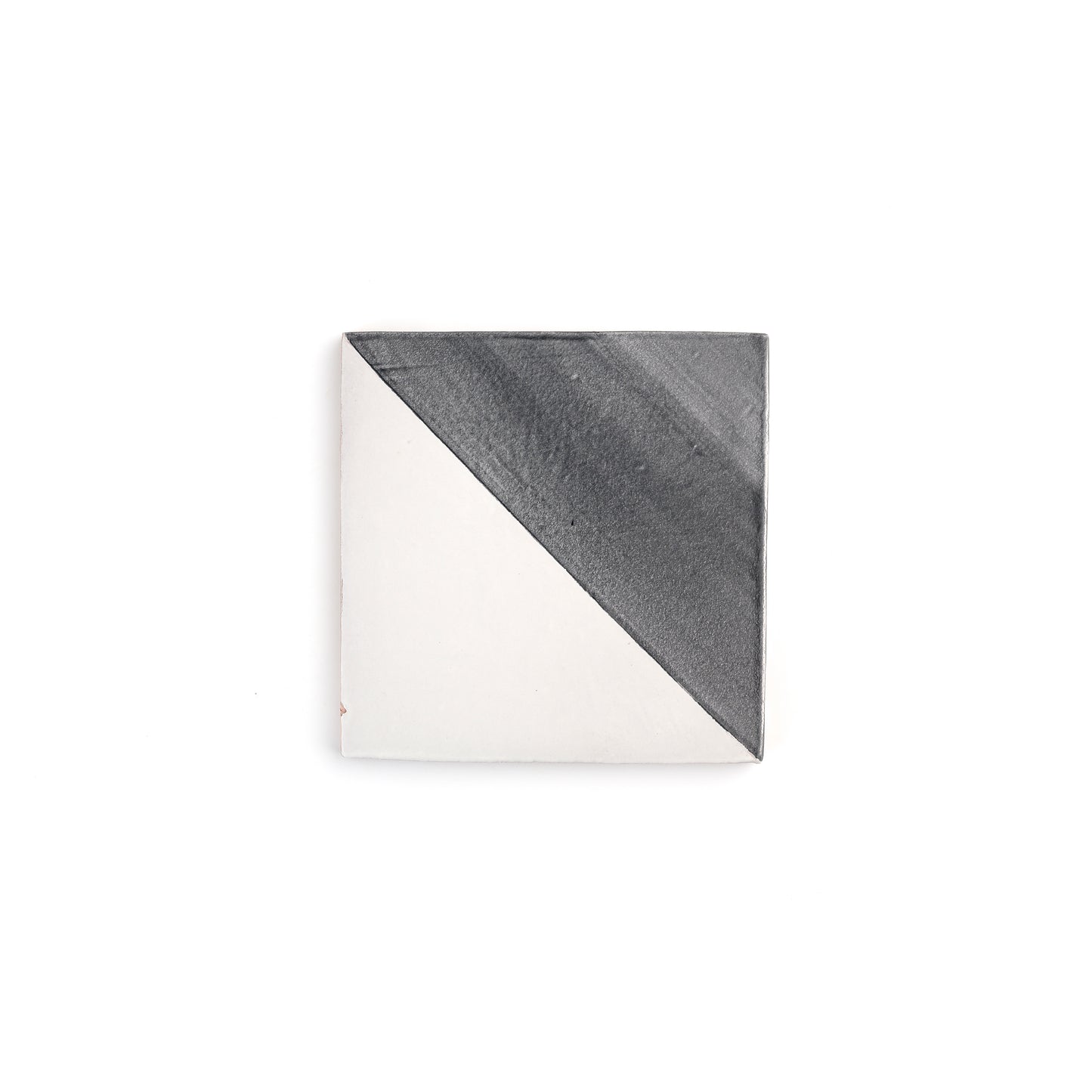 Sample: 50/50 Black 6x6 Hand Painted Artisan Ceramic (1 sample)-Sample-Sample-Riad Tile