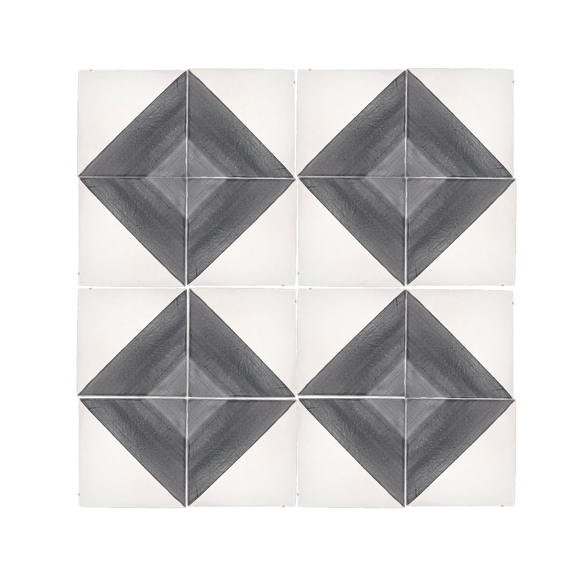 50/50 Black 6x6 Hand Painted Artisan Ceramic-Main Inventory-All Products,Patterns-Riad Tile