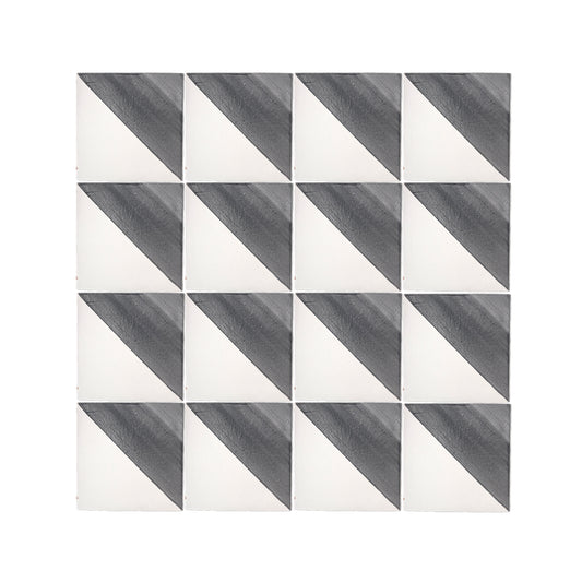 50/50 Black 6x6 Hand Painted Artisan Ceramic-Main Inventory-All Products,Patterns-Riad Tile