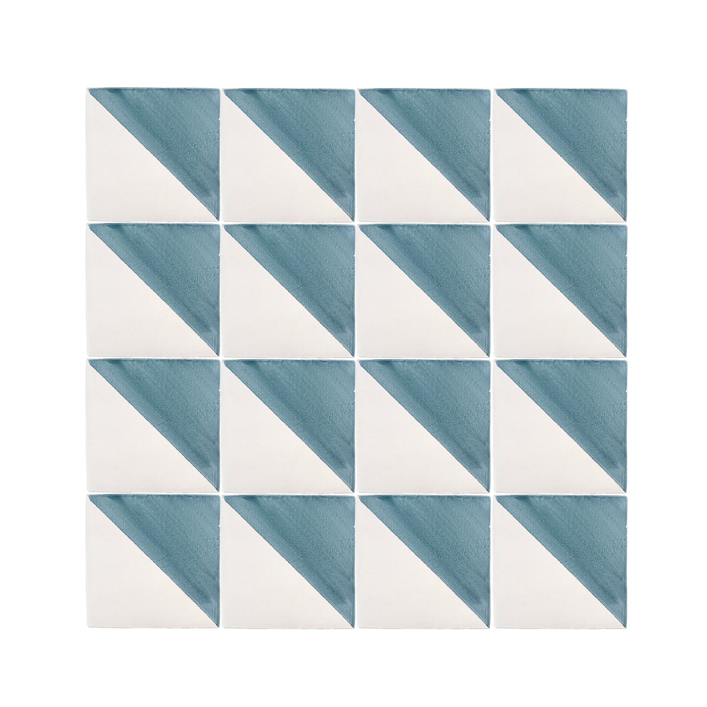 50/50 Blue 6x6 Hand Painted Artisan Ceramic Tile-Main Inventory-All Products,Patterns-Riad Tile
