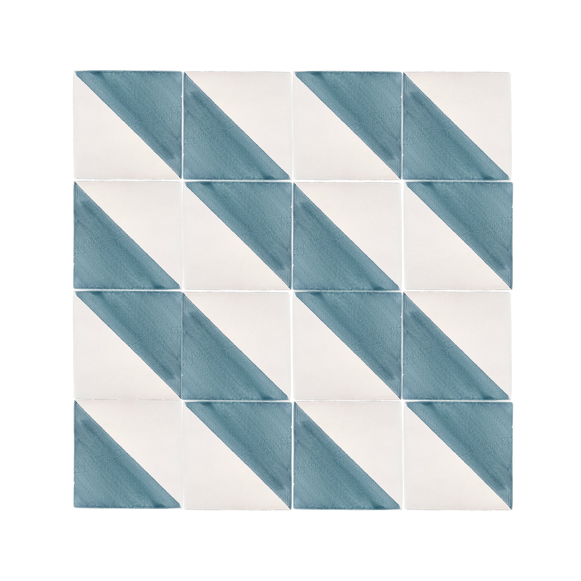 50/50 Blue 6x6 Hand Painted Artisan Ceramic Tile-Main Inventory-All Products,Patterns-Riad Tile