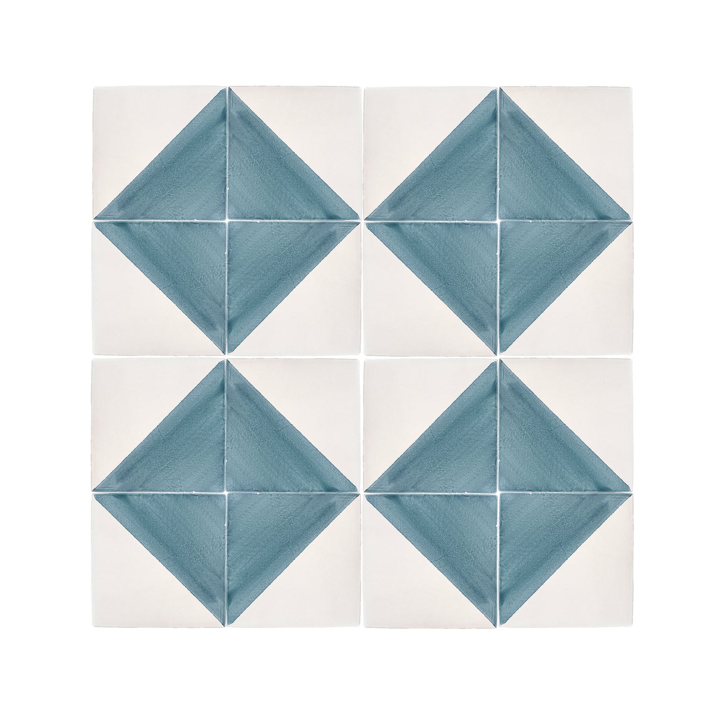 50/50 Blue 6x6 Hand Painted Artisan Ceramic Tile-Main Inventory-All Products,Patterns-Riad Tile