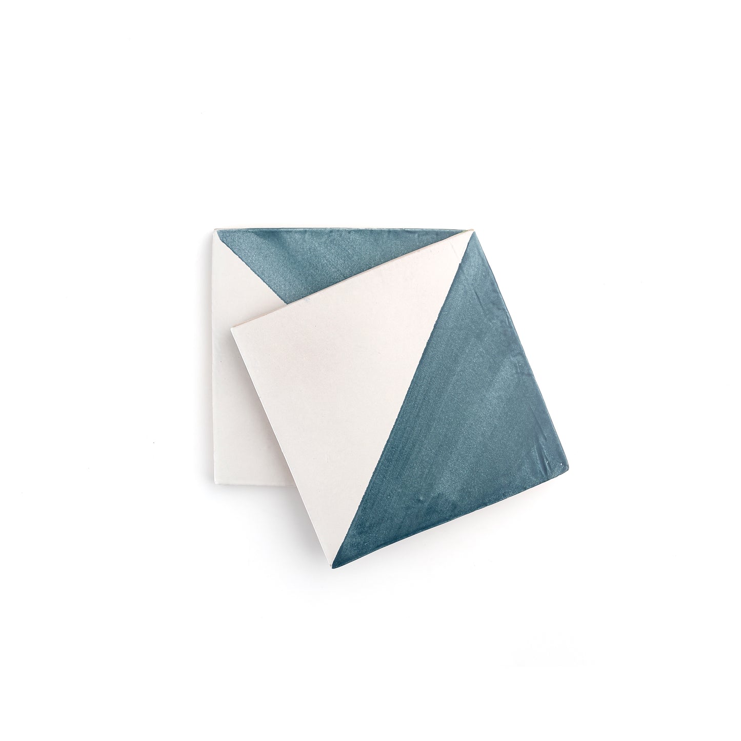 50/50 Blue 6x6 Hand Painted Artisan Ceramic Tile-Main Inventory-All Products,Patterns-Riad Tile