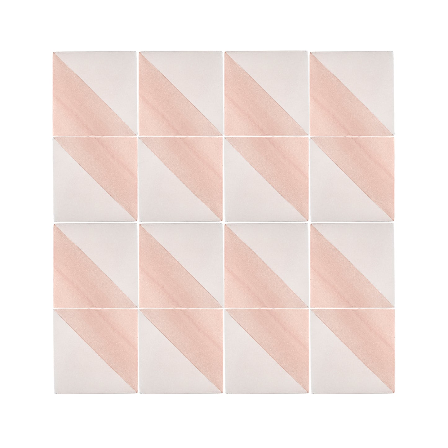 50/50 Pink 6x6 Hand Painted Artisan Ceramic Tile-Main Inventory-All Products,Patterns-Riad Tile