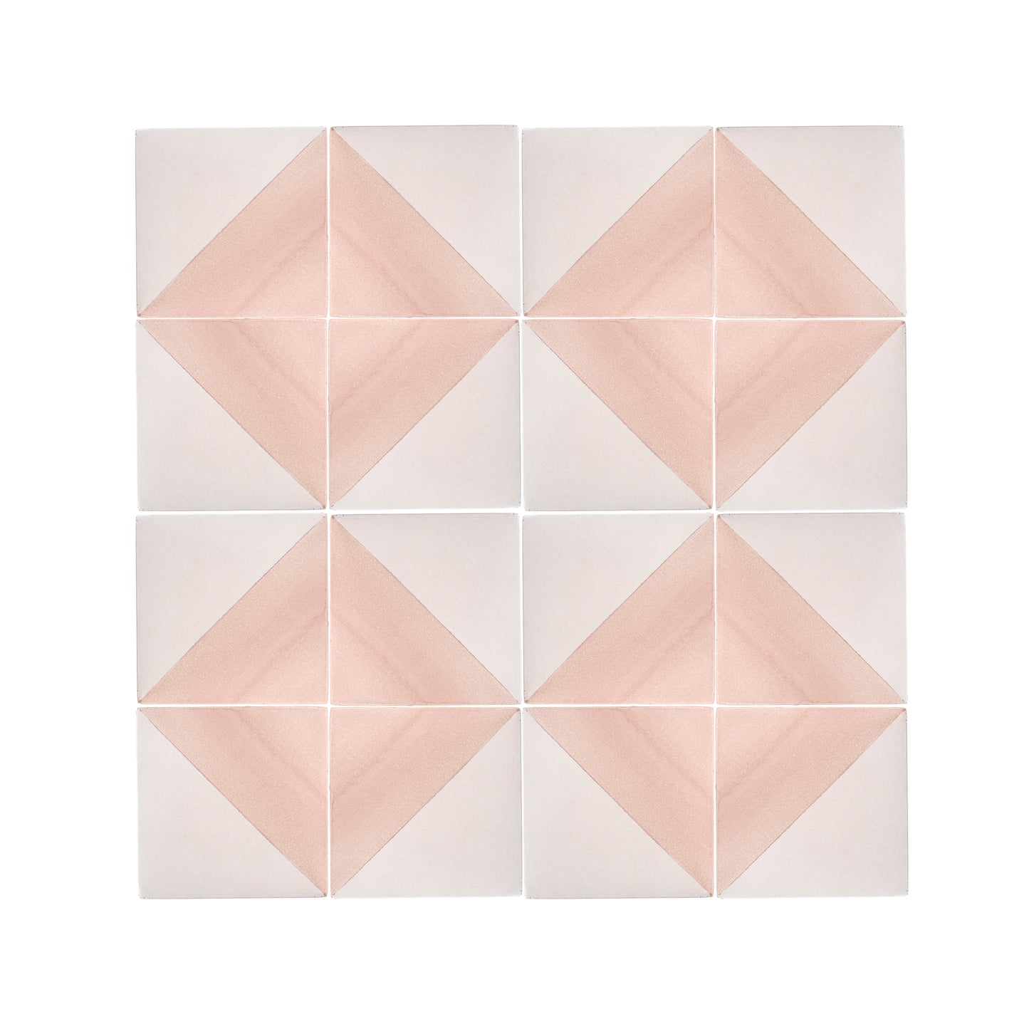50/50 Pink 6x6 Hand Painted Artisan Ceramic Tile-Main Inventory-All Products,Patterns-Riad Tile