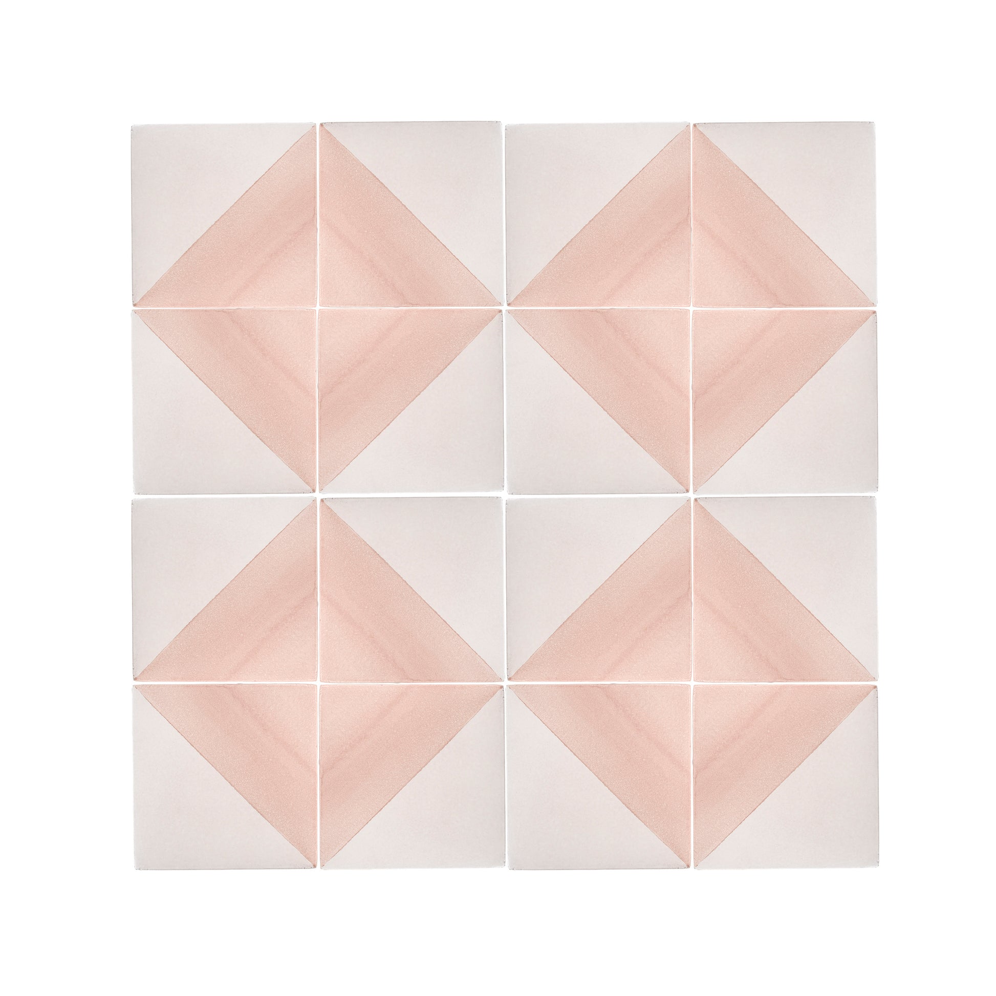 50/50 Pink 6x6 Hand Painted Artisan Ceramic Tile-Main Inventory-All Products,Patterns-Riad Tile