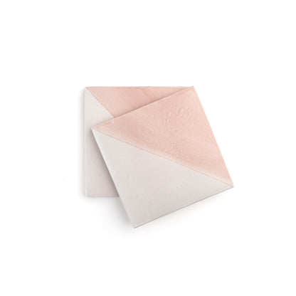 50/50 Pink 6x6 Hand Painted Artisan Ceramic Tile-Main Inventory-All Products,Patterns-Riad Tile