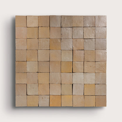 Glazed Clay 2x2 Mosaic Zellige Tile