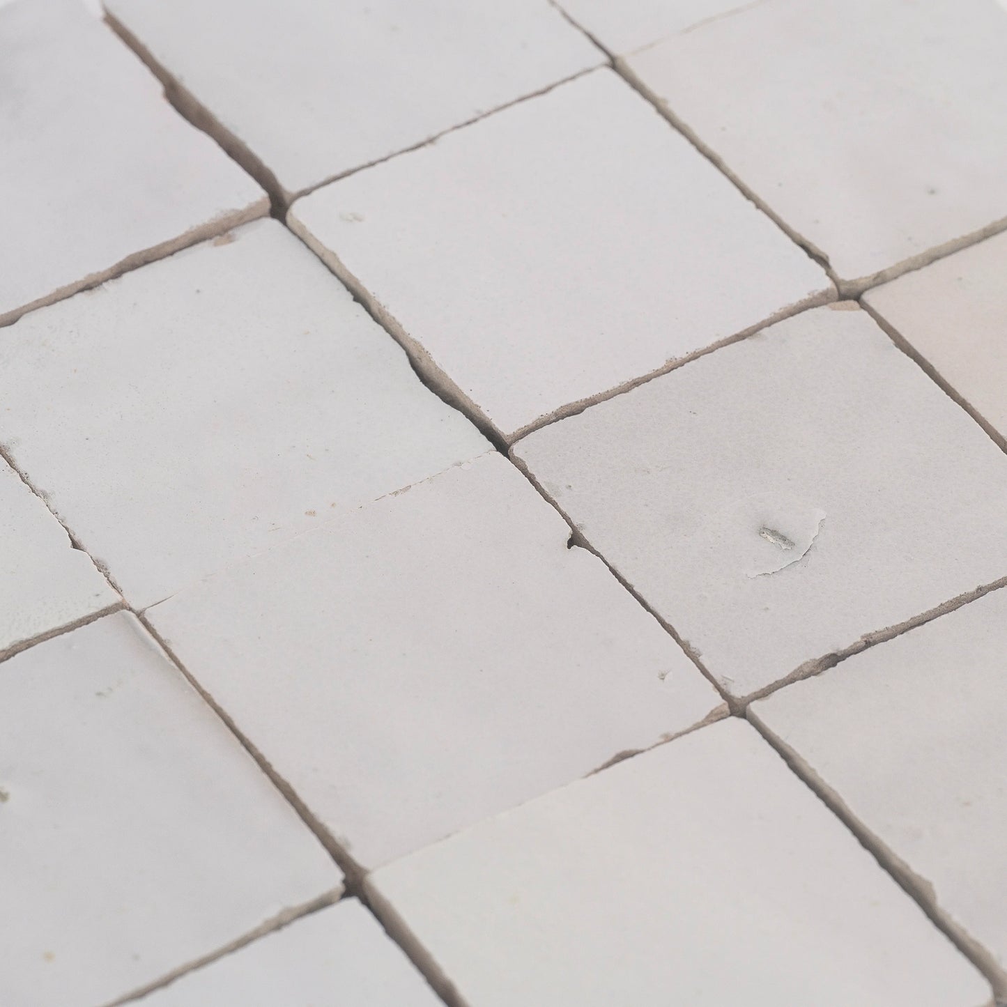 Snow White 2x2 Mosaic Zellige Tile