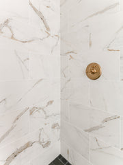 Calacatta Gold 6x12 Subway Marble Tile | Honed