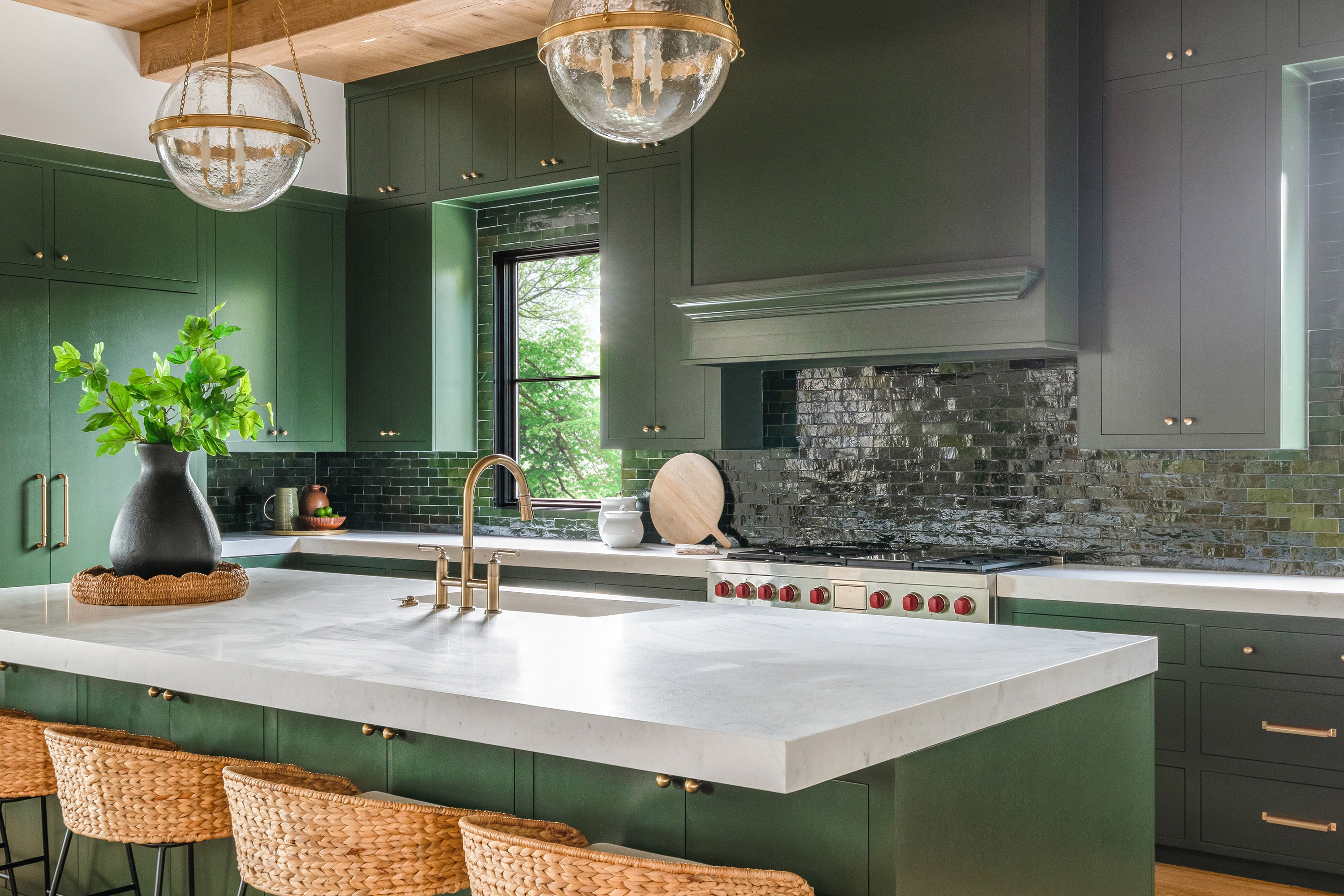 Forest Green 2x6 Thin Bejmat Zellige Tile-Main Inventory-All Products,Solids,Zellige Tile-Riad Tile