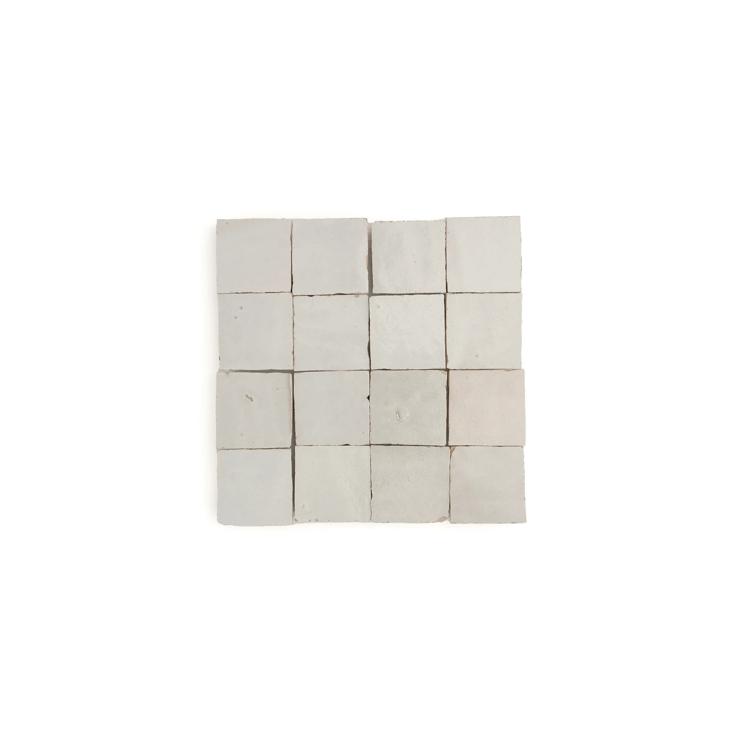 Snow White 2x2 Mosaic Zellige Tile