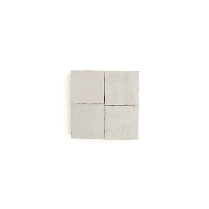 Snow White 2x2 Mosaic Zellige Tile