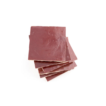 Merlot 4x4 Zellige Tile