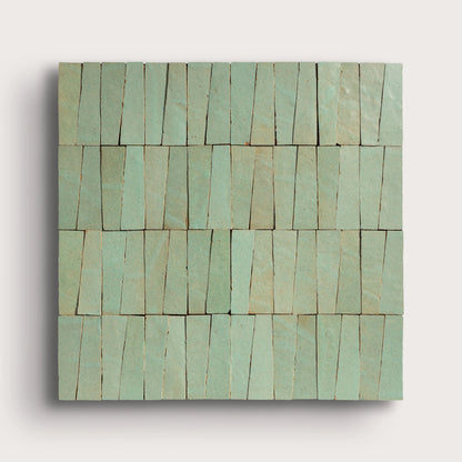 Agave 1x4 Trapezoid Mosaic Zellige Tile