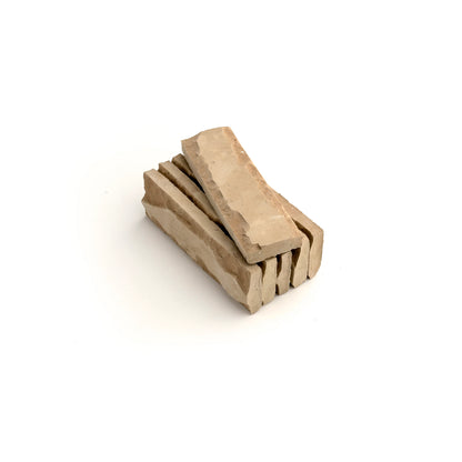 Chiseled Unglazed Natural Terracotta 2x6 Thin Bejmat Zellige Tile