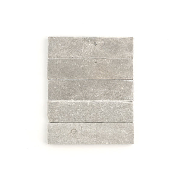 Azru Grey 2x8 Moroccan Limestone | Tumbled & Honed