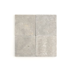 Azru Grey 6x6 Moroccan Limestone | Tumbled & Honed
