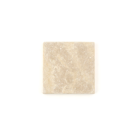 Sample: Azru Sand 6x6 Moroccan Limestone | Tumbled & Honed (1 sample 6x6)-Sample-Sample-Riad Tile