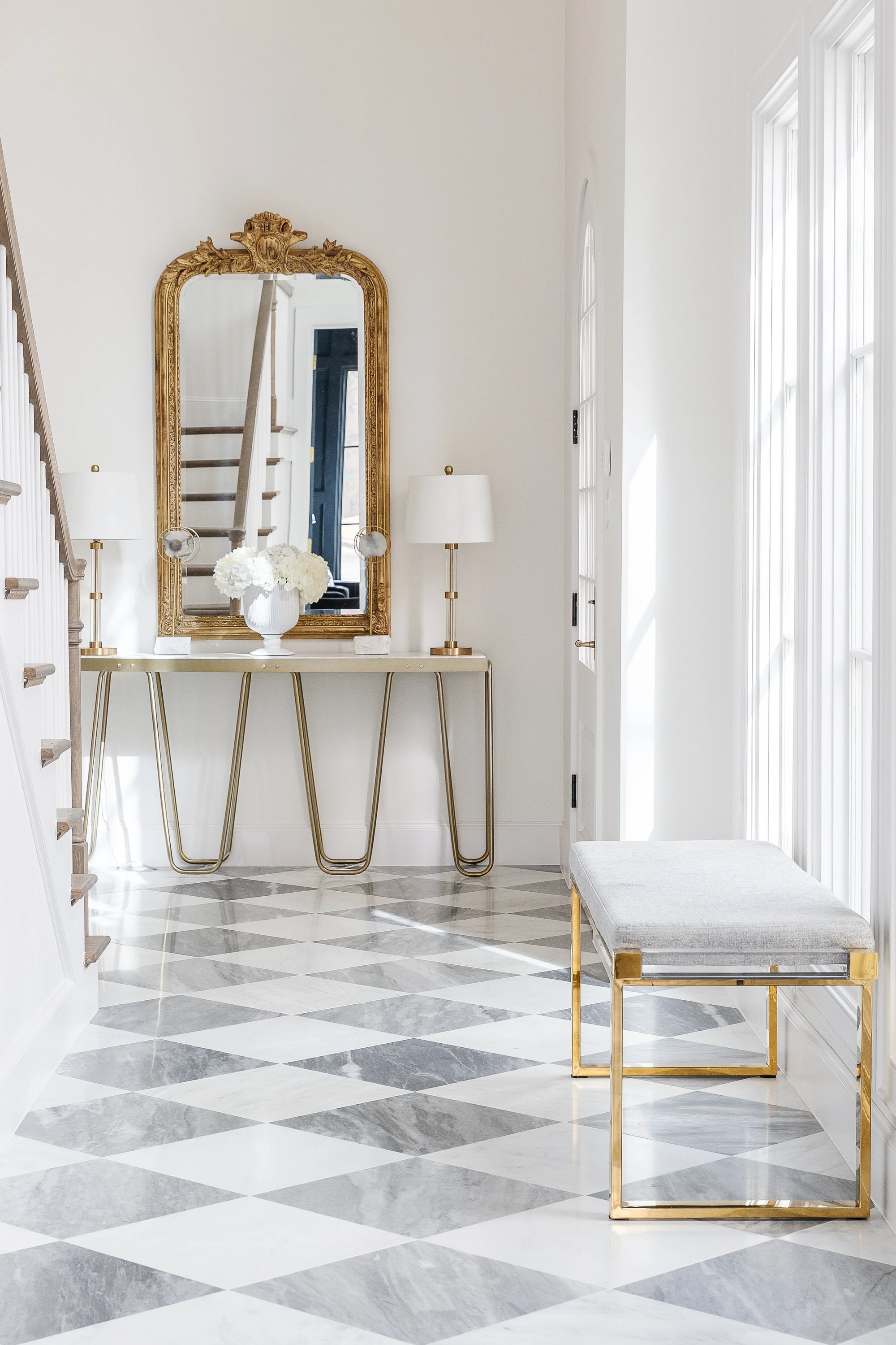 Bardiglio Grey Light & Casablanca Carrara 18x18 | Honed - Checkerboard Bundle-Main Inventory-All Products,Checkerboard,Natural Stone-Riad Tile