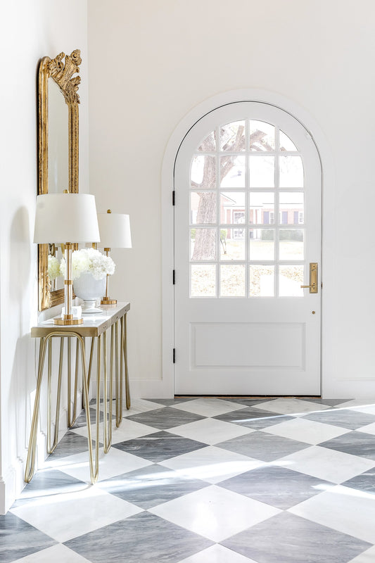 Bardiglio Grey Light & Casablanca Carrara 18x18 | Honed - Checkerboard Bundle-Main Inventory-All Products,Checkerboard,Natural Stone-Riad Tile