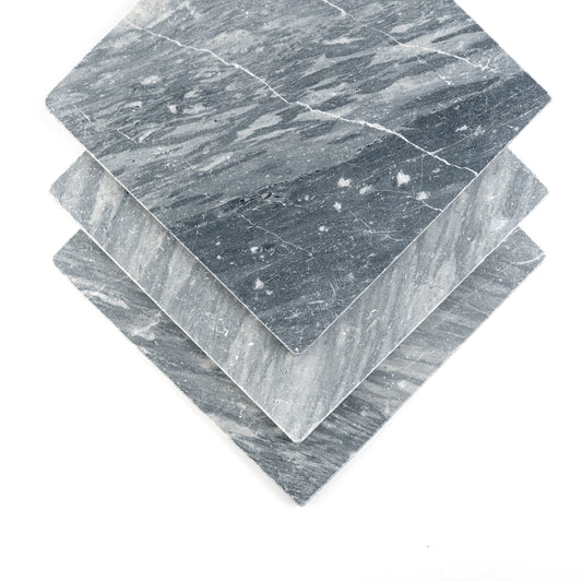 Bardiglio Grey Dark 12x12 Marble Tile | Tumbled-Main Inventory-All Products,Natural Stone-Riad Tile