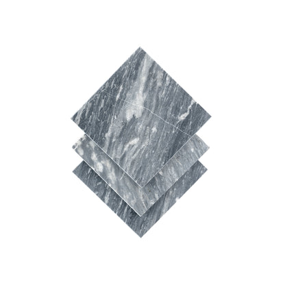 Bardiglio Grey Dark 6x6 Marble Tile | Honed-Main Inventory-All Products,Natural Stone,New Arrivals-Riad Tile