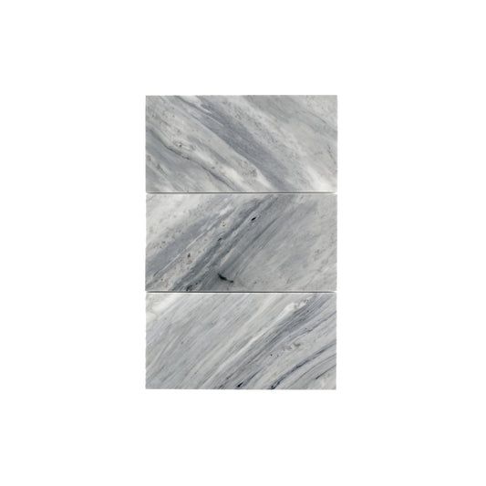 Bardiglio Grey Light 6x12 Marble Tile | Honed-Main Inventory-All Products,Natural Stone-Riad Tile