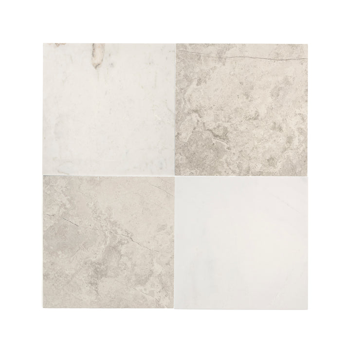 Beige Wave Cross Cut & Casablanca Gold 12x12 Marble | Honed - Checkerboard Bundle-Main Inventory-All Products,Checkerboard,Natural Stone-Riad Tile