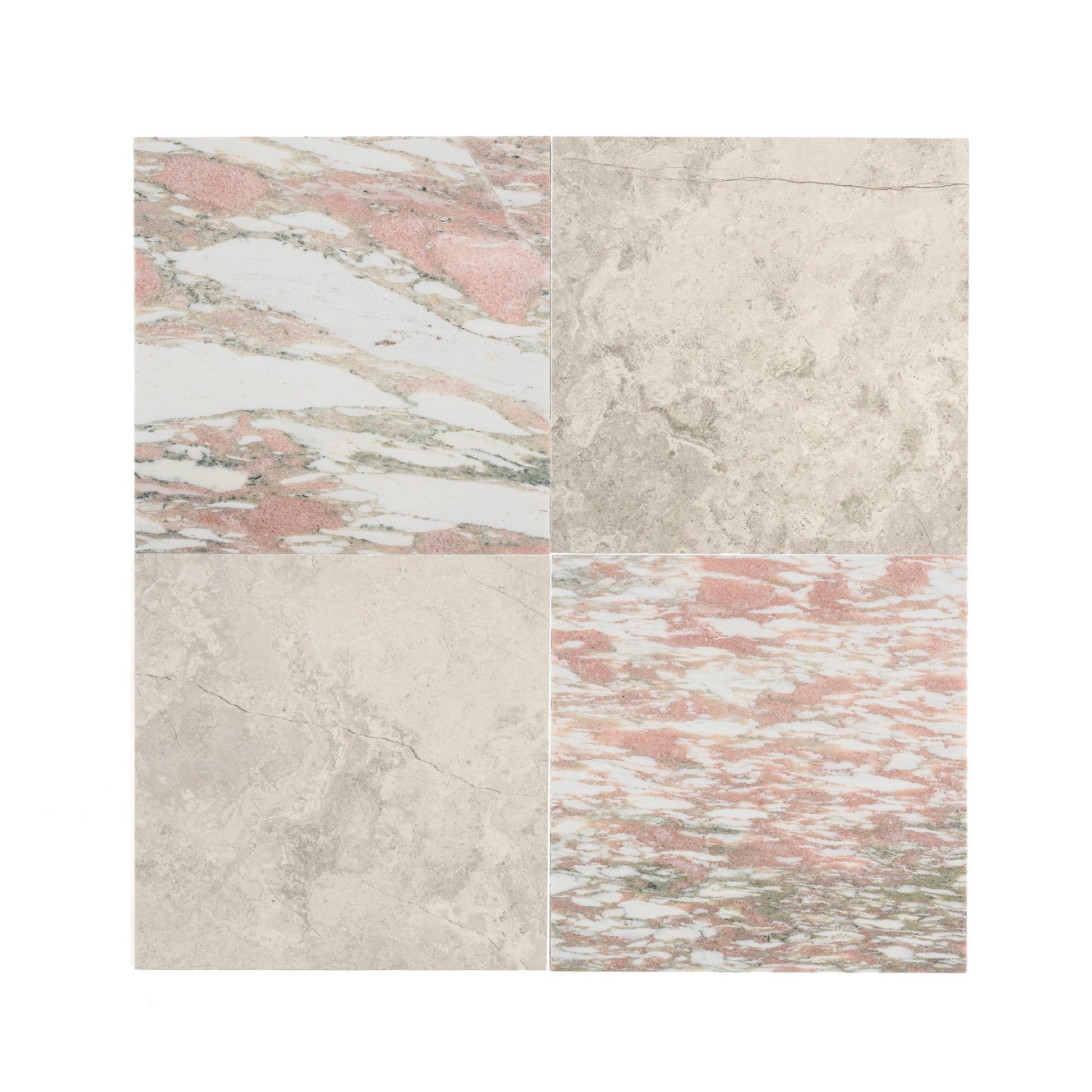 Beige Wave Cross Cut & Norwegian Rose 12x12 Marble | Honed - Checkerboard Bundle-Main Inventory-All Products,Checkerboard,Natural Stone-Riad Tile