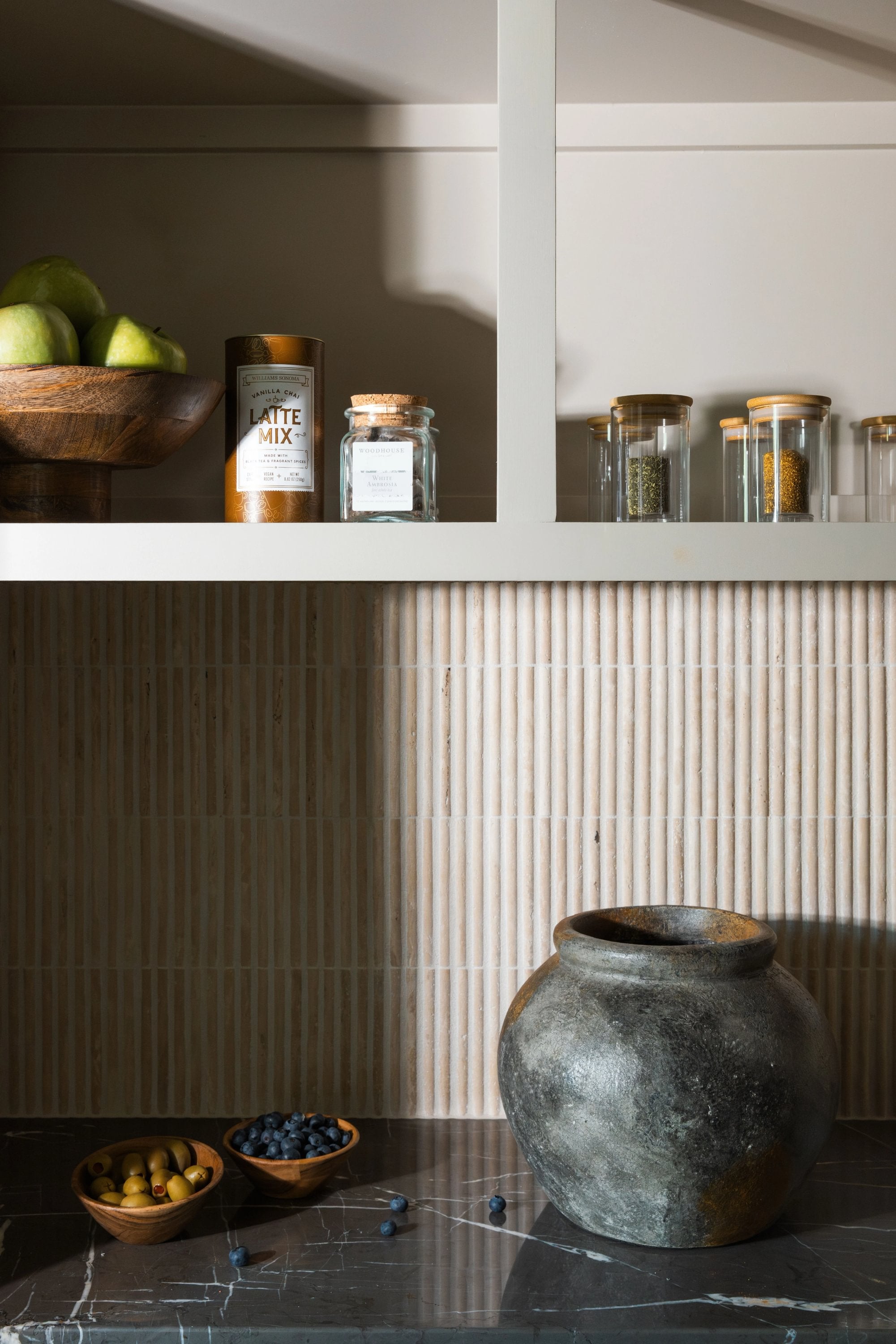 Beige Travertine Cabochon Pencil Mosaic Tile | Honed-Main Inventory-All Products,Natural Stone,Solids-Riad Tile