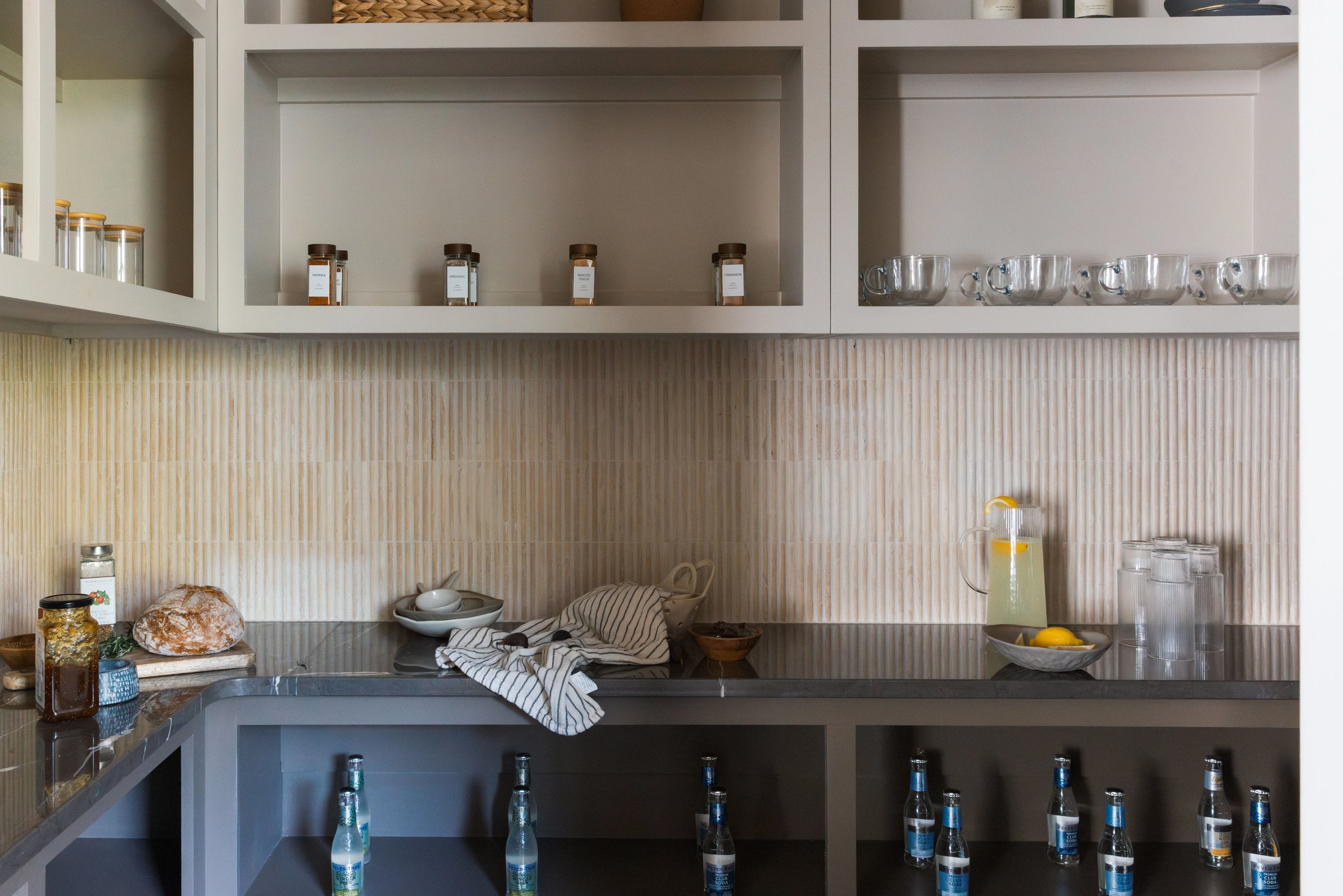 Beige Travertine Cabochon Pencil Mosaic Tile | Honed-Main Inventory-All Products,Natural Stone,Solids-Riad Tile